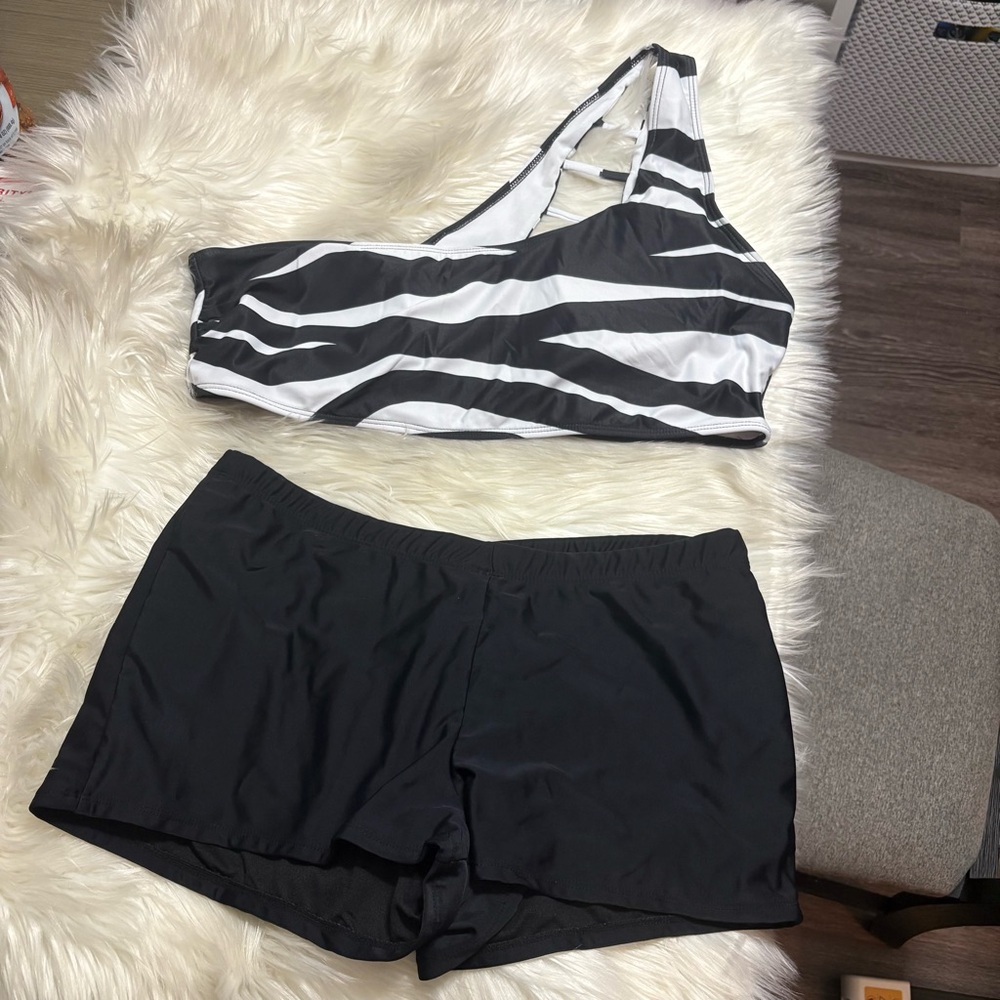Deb zebra print swimsuit